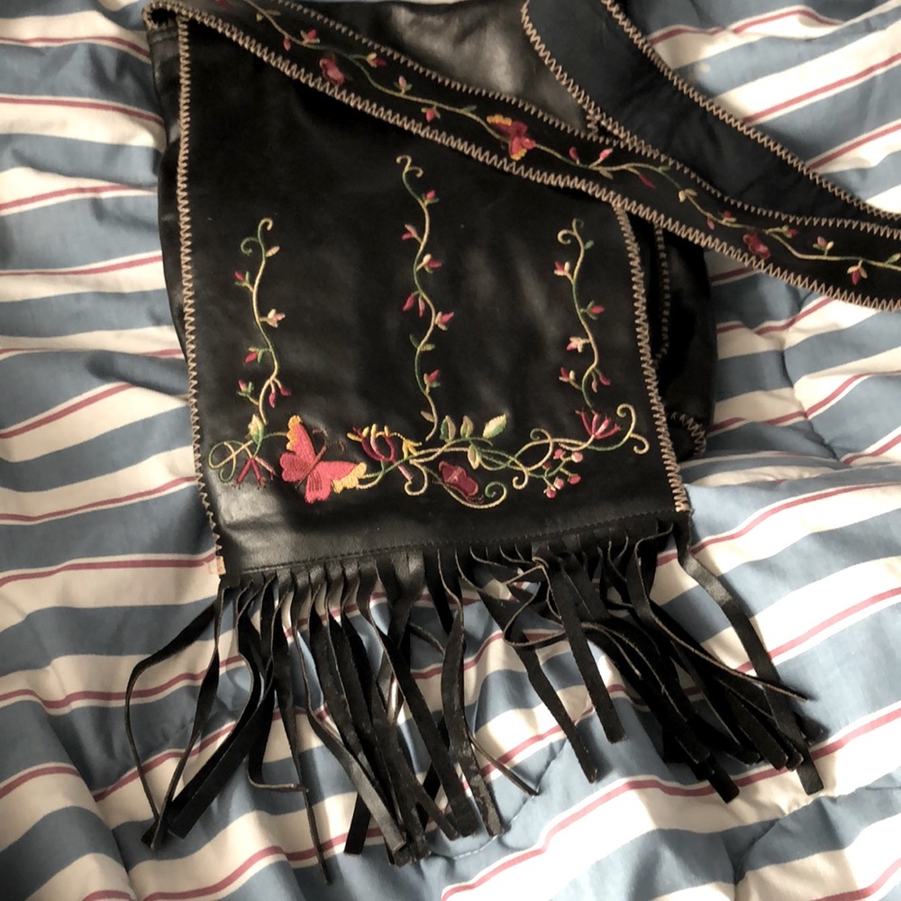 Leather handbag